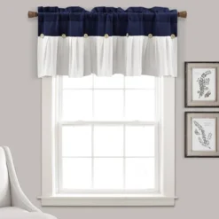18"x52" Farmhouse Linen Button Window Valance - Lush Décor 16 18"x52" Farmhouse Linen Button Window Valance - Lush Décor -Home Decoration Promotion GUEST 68b6f1ad ea6d 4eee b262 ecc31e2746ac