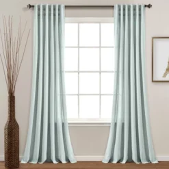 84"x40" Linen Button Pinched Pleat Light Filtering Window Curtain Panel - Lush Décor -Home Decoration Promotion GUEST 68d19eee 5bea 4a33 8fa2 6cdbde886a0e