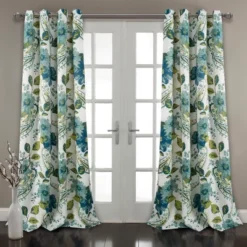 2pk Light Filtering Floral Paisley Window Curtain Panels Blue - Lush Décor -Home Decoration Promotion GUEST 69ee6aeb 249b 404f 861e f1b8ff8d2e1d