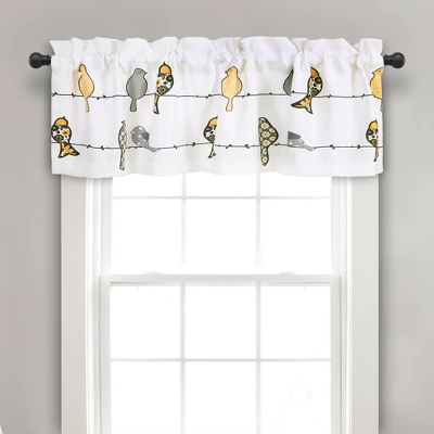 18"x52" Rowley Birds Light Filtering Valance - Lush Décor 9 18"x52" Rowley Birds Light Filtering Valance - Lush Décor - Image 9