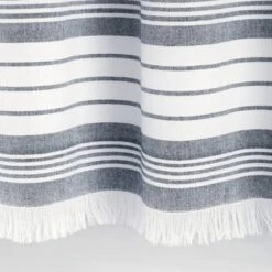 Nantucket Yarn Dyed Cotton Tassel Fringe Shower Curtain - Lush Décor -Home Decoration Promotion GUEST 6d908901 137d 490b 9100 100210e4b03e