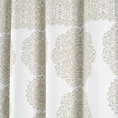 Stripe Medallion Shower Curtain - Lush Décor 4 Stripe Medallion Shower Curtain - Lush Décor - Image 4