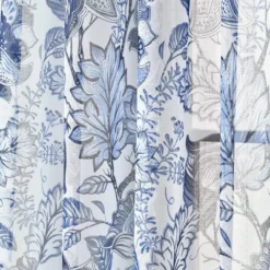 2pk 52"x84" Sheer Cynthia Jacobean Curtain Panels Blue - Lush Décor -Home Decoration Promotion GUEST 6e250026 2783 4e1c a8d6 dc5c27544e8e