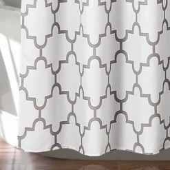 Geometric Shower Curtain Gray - Lush Décor -Home Decoration Promotion GUEST 6e55e023 1de0 4a58 a577 1082c32460c5