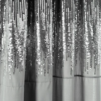 Set Of 2 (84"x42") Shimmer Sequins Light Filtering Window Curtain Panels - Lush Décor 2 Set Of 2 (84"x42") Shimmer Sequins Light Filtering Window Curtain Panels - Lush Décor - Image 2