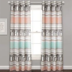52"x84" Set Of 2 Llama Striped Room Darkening Curtain Panels - Lush Décor -Home Decoration Promotion GUEST 758c3577 ddaf 438e 80c5 d003e3376a54