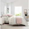 Lush Decor 3pc Ella Ruffle Comforter Bedding Set White