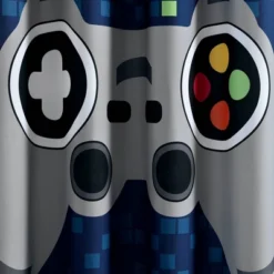 72"x72" Single Kids' Video Games Shower Curtain Navy - Lush Décor -Home Decoration Promotion GUEST 77b33921 1b24 4bf2 8363 eab86116d6a1