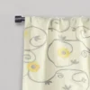 42"x18" Royal Garden Window Valance Yellow - Lush Décor
