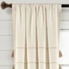 Set Of 2 Farmhouse Boho Striped Woven Tassel Yarn Dyed Cotton Window Curtain Panels - Lush Décor