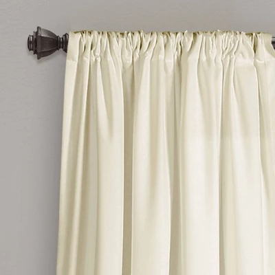 Set Of 2 Allison Ruffle Rod Pocket Light Filtering Window Curtain Panels - Lush Décor 1 Set Of 2 Allison Ruffle Rod Pocket Light Filtering Window Curtain Panels - Lush Décor