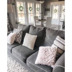 20"x20" Oversize Adelyn Family-Friendly Square Throw Pillow Cover - Lush Décor -Home Decoration Promotion GUEST 7e53a3c7 6dda 46f3 a698 ac3b43d30421