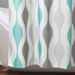 Mid-Century Geo Shower Curtain - Lush Décor -Home Decoration Promotion GUEST 81d5bef2 9aa4 499b b3b8 6b96d3d61b61