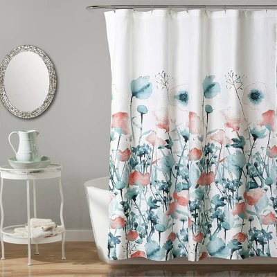 Zuri Flora Shower Curtain - Lush Décor 5 Zuri Flora Shower Curtain - Lush Décor - Image 5