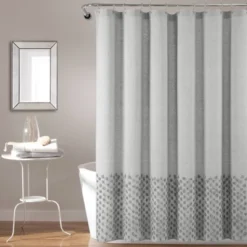 72"x72" Boho Polka Dot Yarn Dyed Eco Friendly Recycled Cotton Shower Curtain - Lush Décor -Home Decoration Promotion GUEST 8769487d df7c 4743 83e3 7a2138da0220