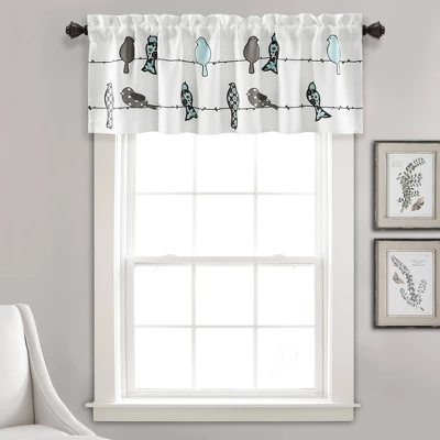 18"x52" Rowley Birds Light Filtering Valance - Lush Décor 5 18"x52" Rowley Birds Light Filtering Valance - Lush Décor - Image 5