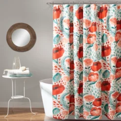 Poppy Garden Shower Curtain - Lush Décor -Home Decoration Promotion GUEST 910d0674 a8c4 4bc6 9817 d245ed975cc7
