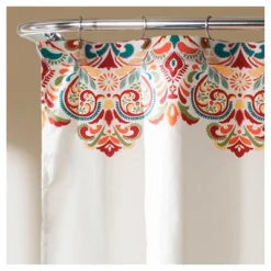 Clara Shower Curtain Turquoise - Lush Décor