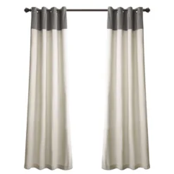 84" X 52" Milo Linen Window Curtain Panels Set - Lush Décor -Home Decoration Promotion GUEST 97924f5c 97a5 46a6 b1e4 4e63429ae807