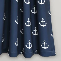 52"x63" Anchor Room Darkening Window Curtain Panels Navy - Lush Décor -Home Decoration Promotion GUEST 9acbed53 8e4d 4793 bb61 1f4801a8b755