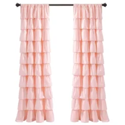 50"x84" Ruffle Light Filtering Window Curtain Panels - Lush Décor -Home Decoration Promotion GUEST 9c1c4b18 ca8d 4d97 baca 27fd82a8b6de