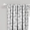 Lush Décor Blackout Jungle Adventure Geo Window Curtain Panel - Gray Single