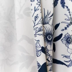 2pk 52"x63" Light Filtering Botanical Garden Curtain Panels Navy Blue - Lush Décor -Home Decoration Promotion GUEST a5a42fe0 e99b 4bf8 bffe 5c30217a6d3a 1