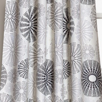 Set Of 2 (84"x52") Multi Circles Light Filtering Window Curtain Panels - Lush Décor 3 Set Of 2 (84"x52") Multi Circles Light Filtering Window Curtain Panels - Lush Décor - Image 3