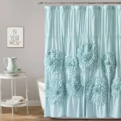Serena Flower Texture Shower Curtain - Lush Décor -Home Decoration Promotion GUEST a6cbb150 d74a 45c5 bc72 f47c7ccf2039