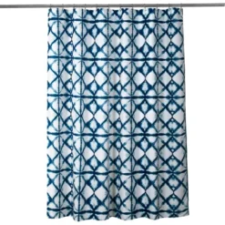 Geo Shibori Shower Curtain Navy - Lush Décor -Home Decoration Promotion GUEST a6ce8096 bb9c 46a8 8e2d 817a30ebbe08