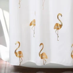 Flamingo Shower Curtain Gold - Lush Décor -Home Decoration Promotion GUEST a8c0f9fb aad3 4f7b 8142 e618dfd825d7