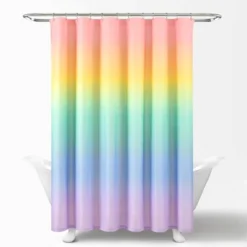 72"x72" Single Kids' Rainbow Ombre Shower Curtain Rainbow/Turquoise - Lush Décor -Home Decoration Promotion GUEST a913a41c 13e0 4576 af23 d7a8041e3a0c