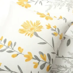 3pc Aprile Cotton Duvet Cover Set Yellow/Gray - Lush Décor 9 3pc Aprile Cotton Duvet Cover Set Yellow/Gray - Lush Décor -Home Decoration Promotion GUEST a914132d a3aa 4851 876f 464282560ee9