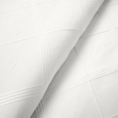 Lush Decor 3pc Diamond Geo Gacquar Comforter Bedding Set White 3 Lush Decor 3pc Diamond Geo Gacquar Comforter Bedding Set White - Image 3
