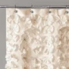 Lucia Scattered Flower Textured Shower Curtain - Lush Décor