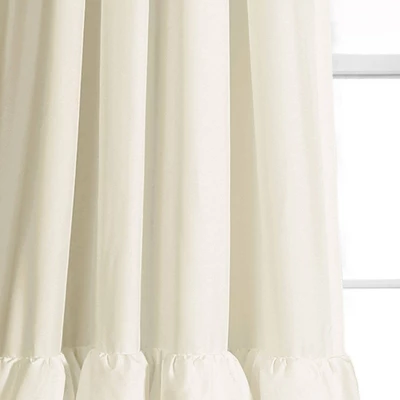 Set Of 2 Allison Ruffle Rod Pocket Light Filtering Window Curtain Panels - Lush Décor 2 Set Of 2 Allison Ruffle Rod Pocket Light Filtering Window Curtain Panels - Lush Décor - Image 2