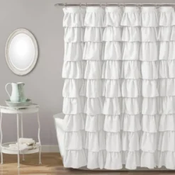 Ruffle Shower Curtain - Lush Décor -Home Decoration Promotion GUEST b3190a22 2ce1 4c41 8b13 6961d08a06e2