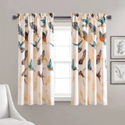 Set Of 2 Bird Breeze Light Filtering Window Curtain Panels - Lush Décor -Home Decoration Promotion GUEST b6ef72e4 76d4 4bf7 8e2a 308f674bf4fc