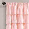 50"x84" Ruffle Light Filtering Window Curtain Panels - Lush Décor