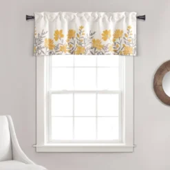 18"x52" Aprile Light Filtering Valance - Lush Décor 11 18"x52" Aprile Light Filtering Valance - Lush Décor -Home Decoration Promotion GUEST bd2164a6 2ec1 4626 b63e 52bad437934d
