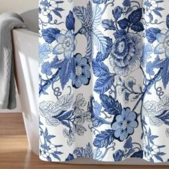 Sydney Shower Curtain Navy/White - Lush Décor -Home Decoration Promotion GUEST c19d2639 68f3 4cd6 a9bd afb421a6cc4a