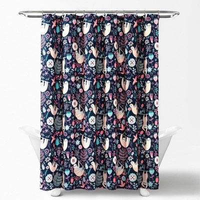 72"x72" Hygge Sloth Shower Curtain Single - Lush Décor 4 72"x72" Hygge Sloth Shower Curtain Single - Lush Décor - Image 4