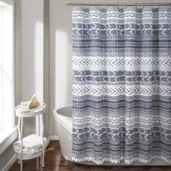Hygge Geo Shower Curtain - Lush Décor -Home Decoration Promotion GUEST c7bb002f 9d18 4527 9978 05672505402e