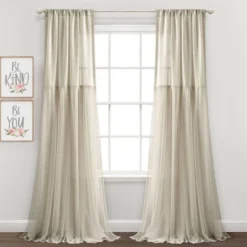 Set Of 2 (84"x40") Tulle Skirt Solid Window Curtain Panels - Lush Décor 15 Set Of 2 (84"x40") Tulle Skirt Solid Window Curtain Panels - Lush Décor -Home Decoration Promotion GUEST c989bc25 6b8d 4230 8c0d e4749188ebee