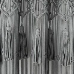 1pc 40"x84" Light Filtering Boho Macrame Tassel Curtain Panel Gray - Lush Décor 9 1pc 40"x84" Light Filtering Boho Macrame Tassel Curtain Panel Gray - Lush Décor -Home Decoration Promotion GUEST cc747abc 9109 40d0 8e63 1c4a62ba11bf