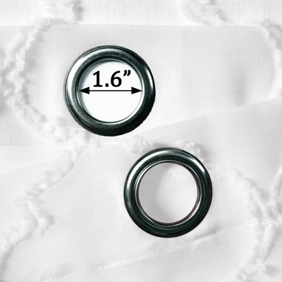 2pk 38"x95" Sheer Avon Trellis Curtain Panels White - Lush Décor 5 2pk 38"x95" Sheer Avon Trellis Curtain Panels White - Lush Décor - Image 5