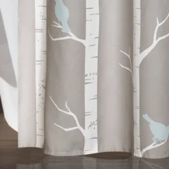 Bird On The Tree Shower Curtain Gray/Blue - Lush Décor -Home Decoration Promotion GUEST cd8f70f3 c8b3 4271 926d d247431a32f9