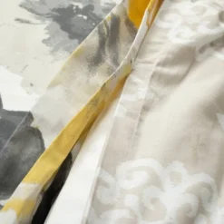 3pc Leah Cotton Duvet Cover Set Yellow/Gray - Lush Décor -Home Decoration Promotion GUEST ceb24a1a 786b 44f9 9018 0a191c7d2609