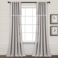Set Of 2 (84"x52") Ivy Tassel Faux Linen Light Filtering Window Curtain Panels - Lush Décor -Home Decoration Promotion GUEST d681087c e9de 4c35 bdbe 7255bdfc85fe
