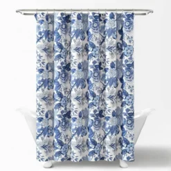 Sydney Shower Curtain Navy/White - Lush Décor -Home Decoration Promotion GUEST d6884d5a b88c 4549 a780 299ac9b3b745